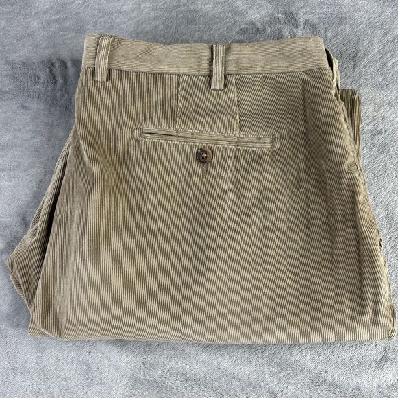 Peter‎ Millar Pants Mens 40 Nanoluxe Corduroy 5 Pocket Tan 40x31 Flat Front - Picture 5 of 12